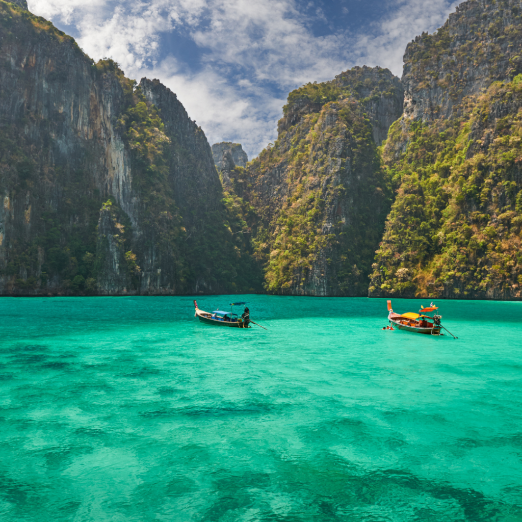 Long Tail Boats Phi Phi Islands 