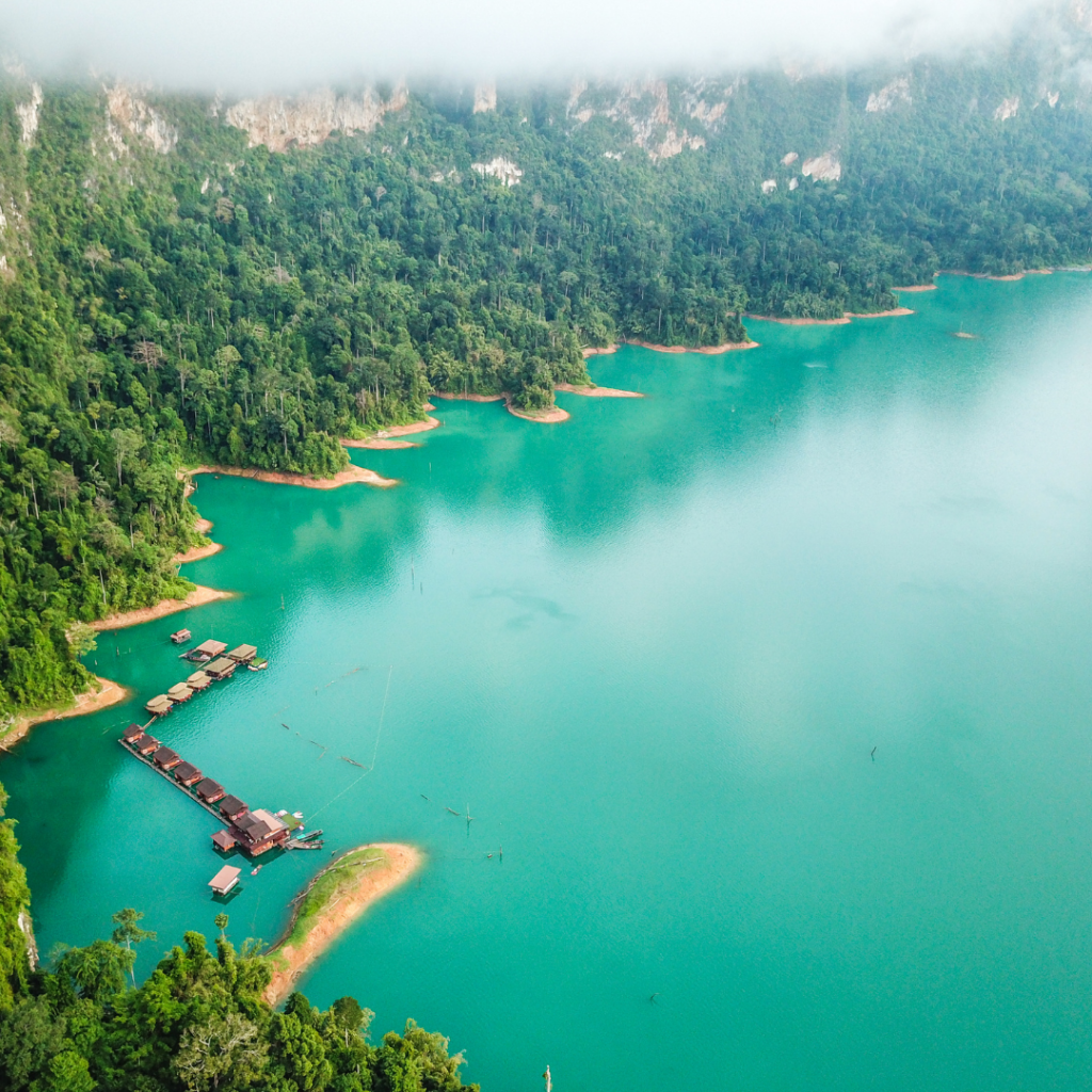 Khao Sok Lake Lookout over Beautiful Landscape 