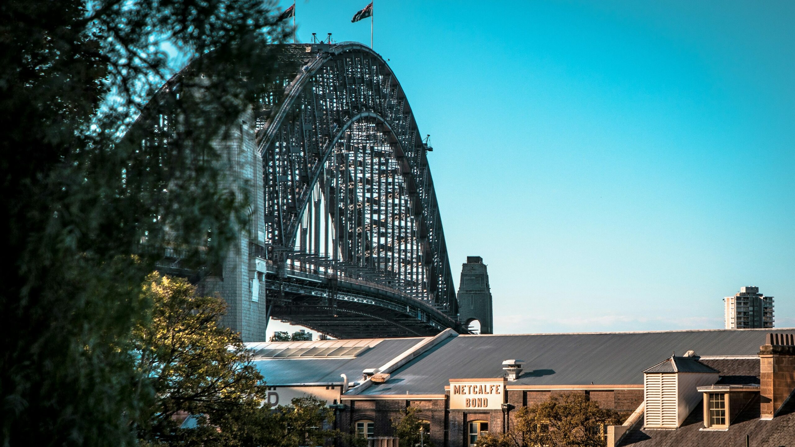 View of Sydney Harbour Bridge from The Rocks