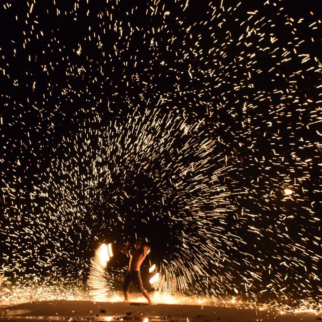 Thai Fireshow at Beach