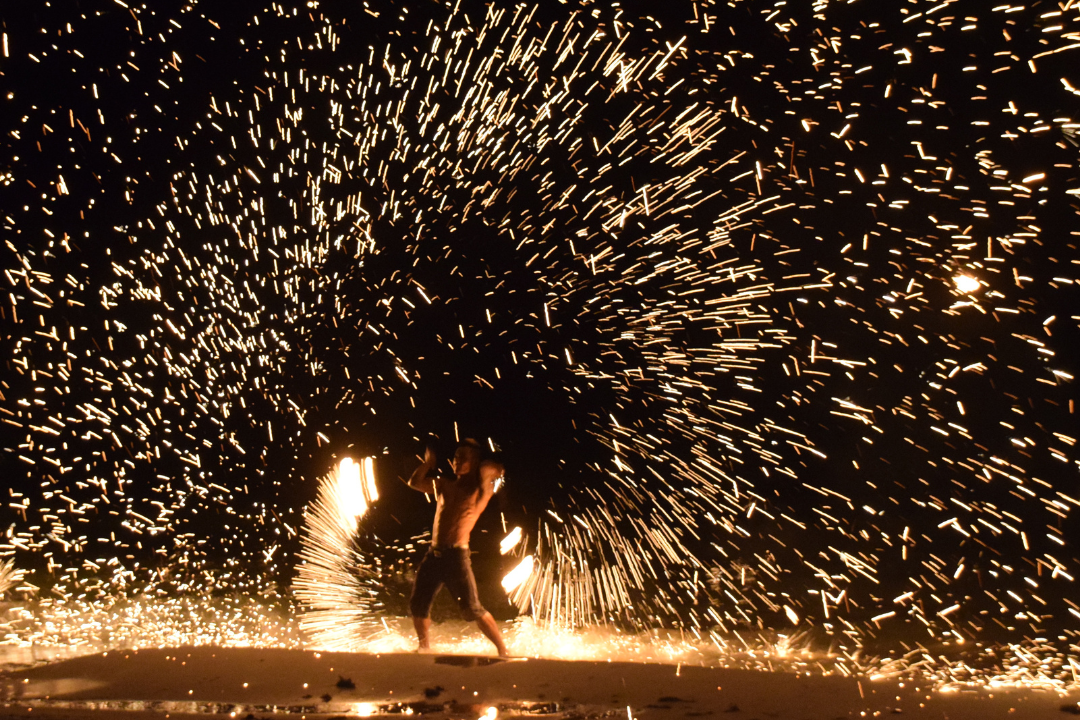 Fireshow at thai beach