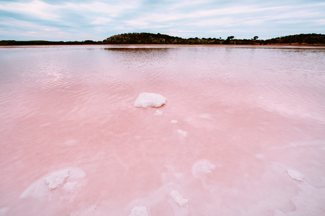 Salt lakes on Rottnest Island
