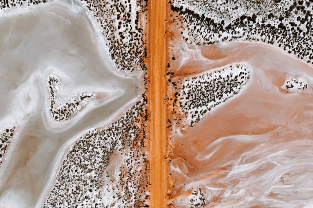 Aerial view of Cowcowing Lakes (Wheatbelt Way Road Trip Itinerary)
